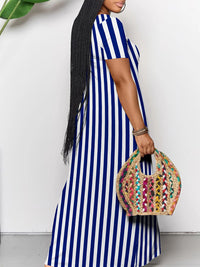 Stripe V-Neck Dress