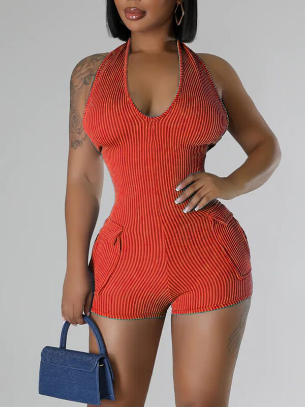 Halter Cargo Romper