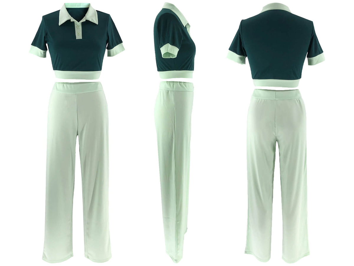 Polo Top & Pants Set