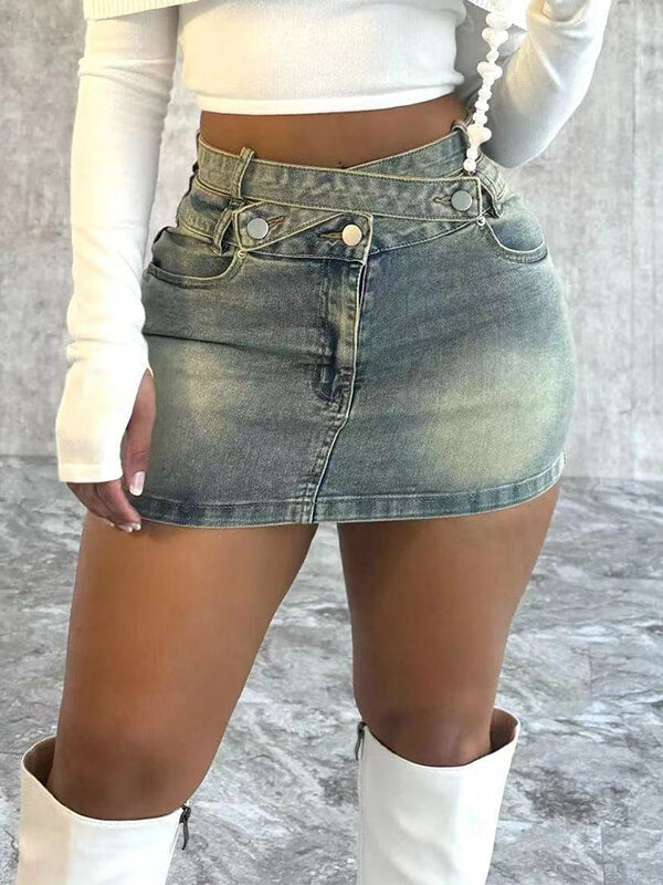 Denim Mini Skirt