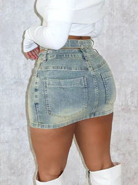 Denim Mini Skirt