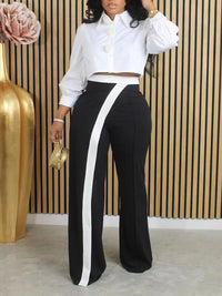 Two-Tone Combo Pants