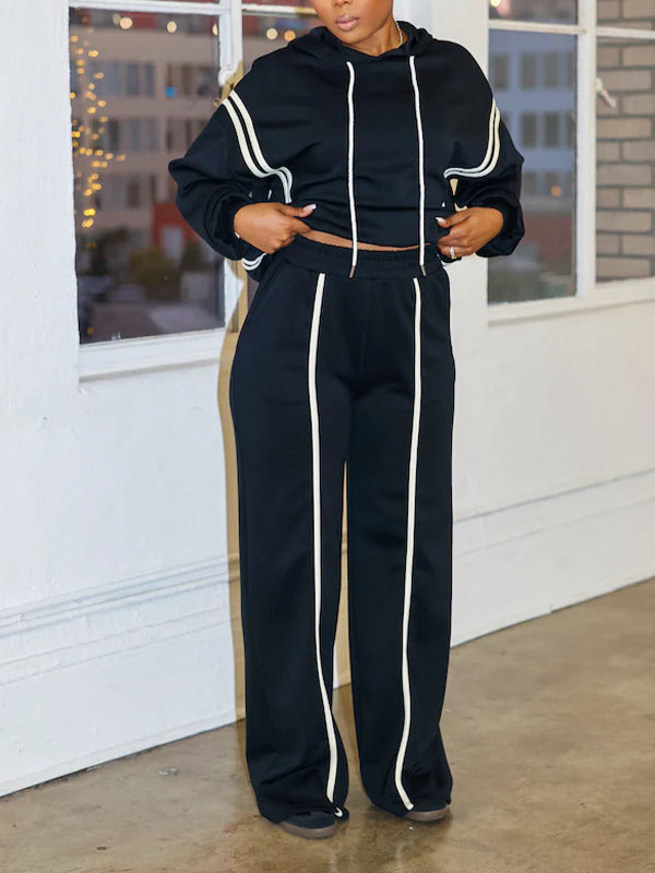 Stripe Hoodie & Pants Set