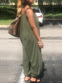 Sleeveless Slouchy Jumpsuit--Clearance