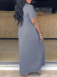 Slouchy Solid Maxi Dress