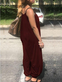 Sleeveless Slouchy Jumpsuit--Clearance