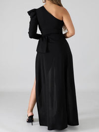 mangocouture One-Shoulder High-Low Top