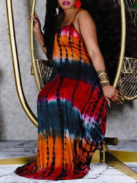 mangocouture Tie-dye Cami Maxi Dress