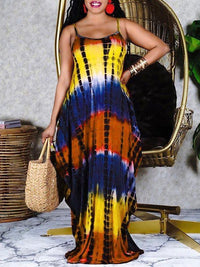 mangocouture Tie-dye Cami Maxi Dress