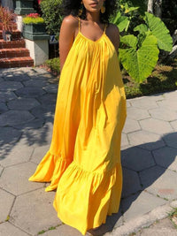 mangocouture Cami Ruffle Maxi Dress