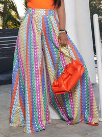 mangocouture Printed Wide-Leg Pants