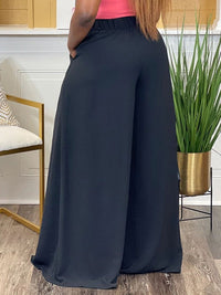 mangocouture Solid Wide-Leg Pants