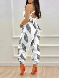 Mangocouture Tied Back Jogger Jumpsuit