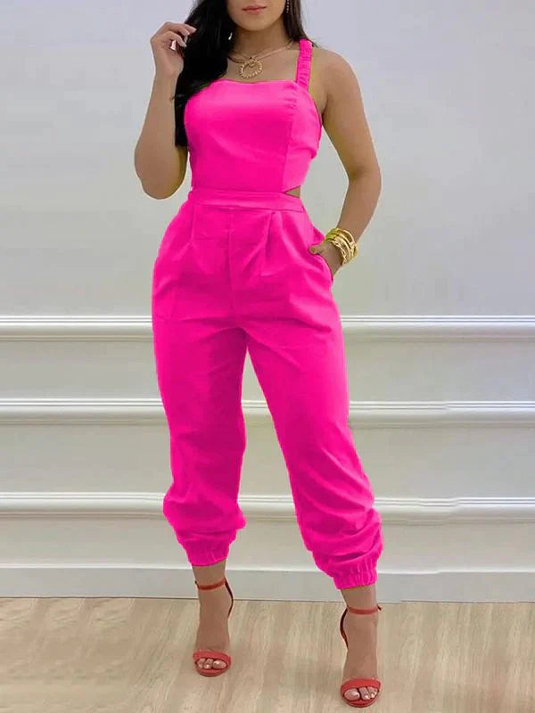 Mangocouture Tied Back Jogger Jumpsuit