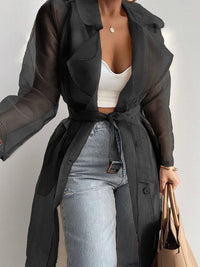 Belted Sheer Duster