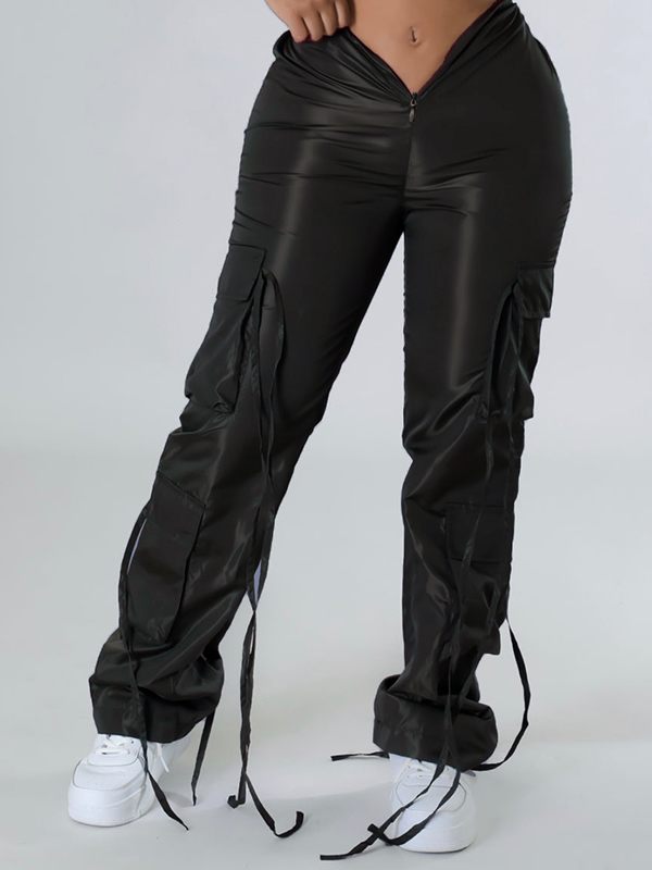 mangocouture Zip-Front Cargo Pants