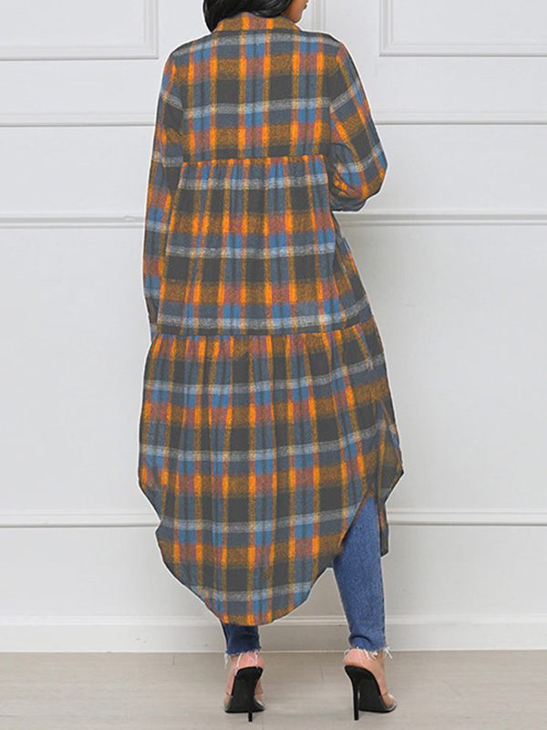 Mangocouture Plaid Shirt Jacket