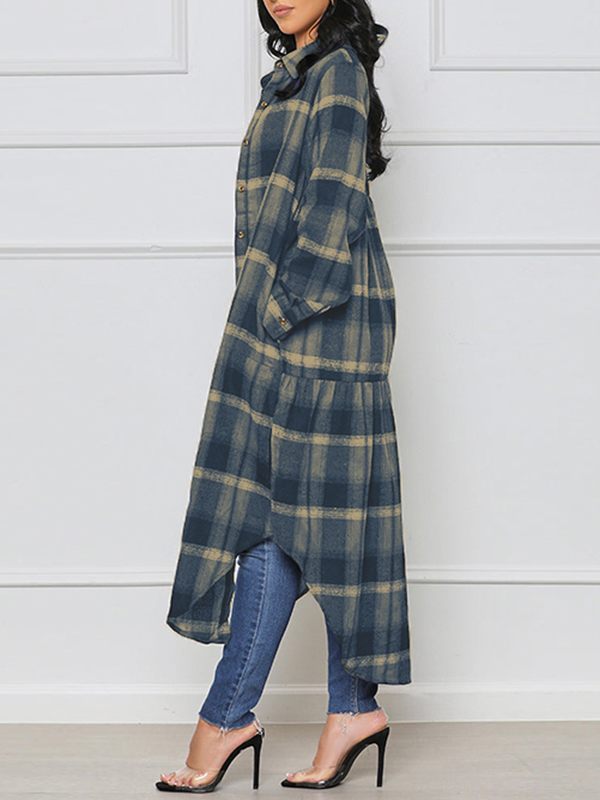 Mangocouture Plaid Shirt Jacket