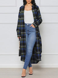 Mangocouture Plaid Shirt Jacket