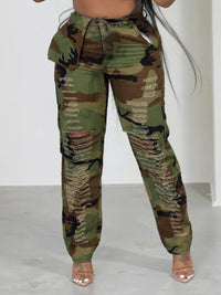 Camo Ripped Pants