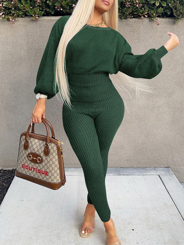 Mangocouture mangocouture Knit Batwing-Sleeve Top & Pants Set