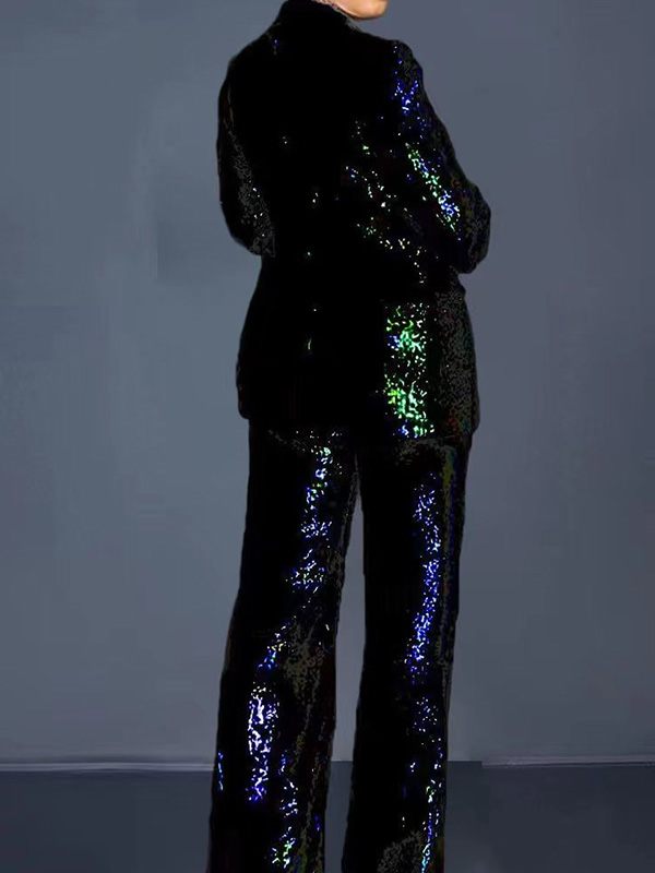 Sequin Blazer & Pants Set