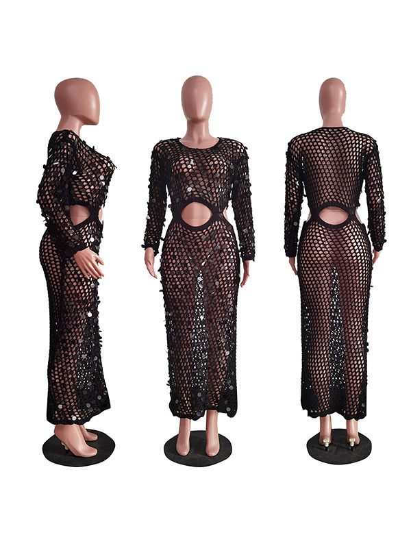 mangocouture Sequin Mesh Cover Up