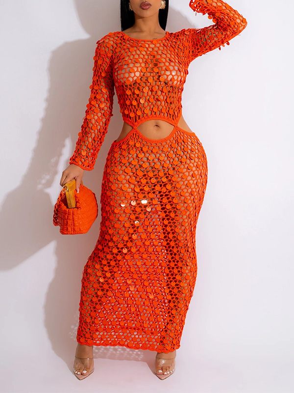 mangocouture Sequin Mesh Cover Up