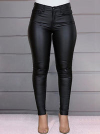 Mangocouture Faux-Leather Skinny Pants