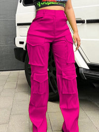 Mangocouture Solid Cargo Pants