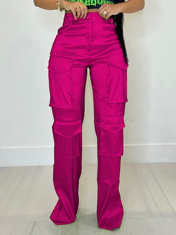 Mangocouture Solid Cargo Pants