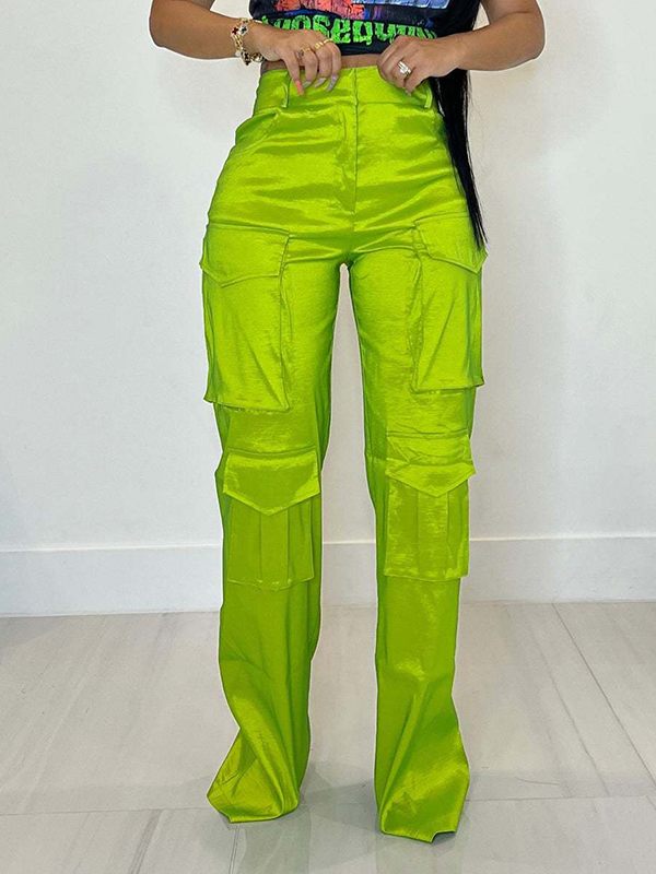 Mangocouture Solid Cargo Pants