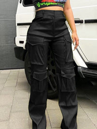 Mangocouture Solid Cargo Pants