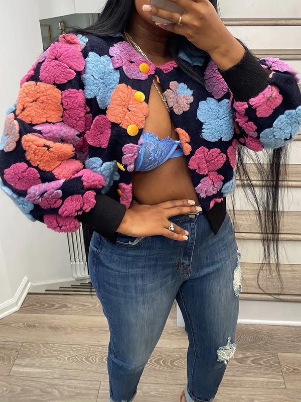 Floral Bomber Jacket