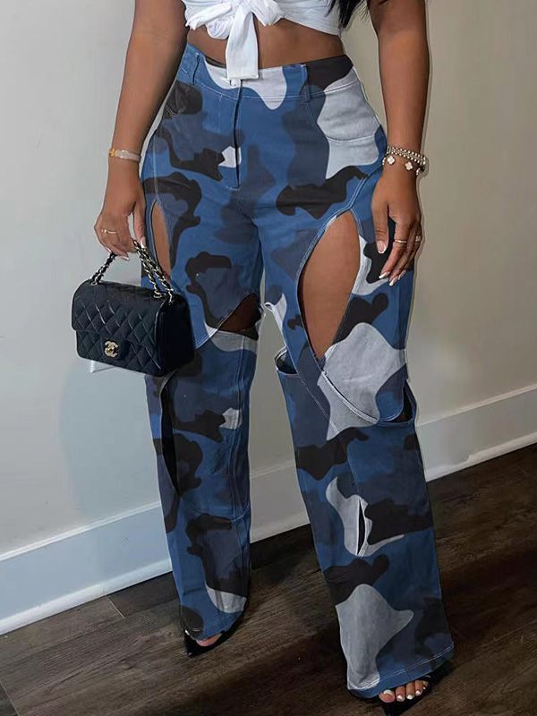 Mangocouture Camo Cutout Pants