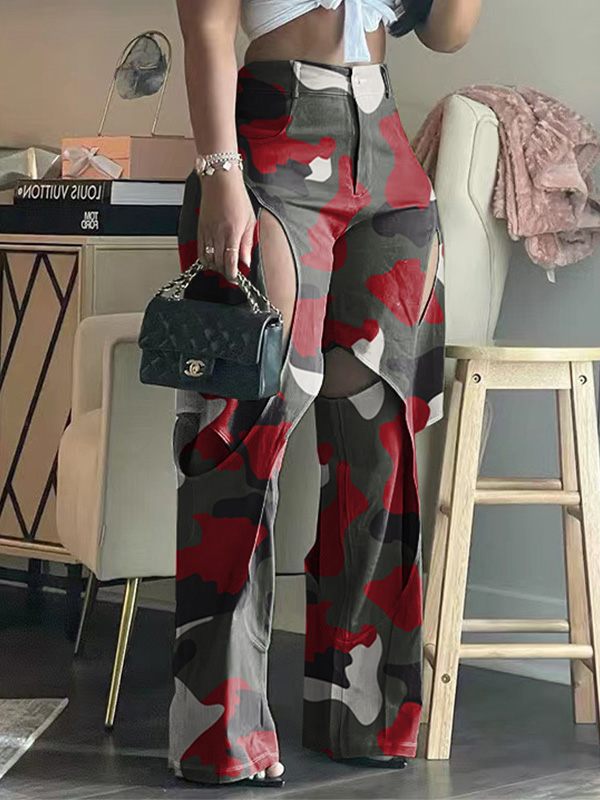 Mangocouture Camo Cutout Pants