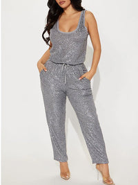 Sequin Sleeveless Jumpsuit