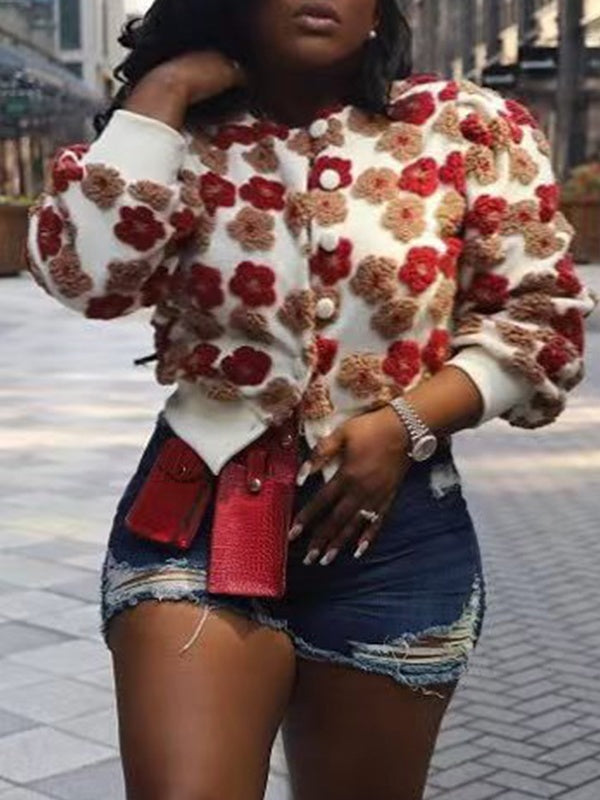 mangocouture Floral Bomber Jacket