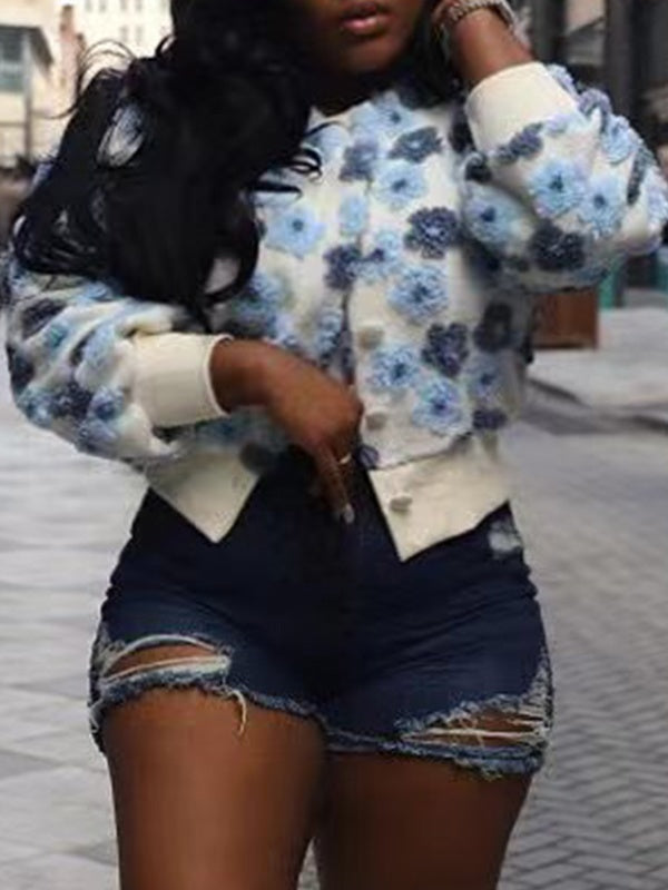 mangocouture Floral Bomber Jacket