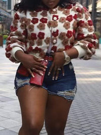 mangocouture Floral Bomber Jacket