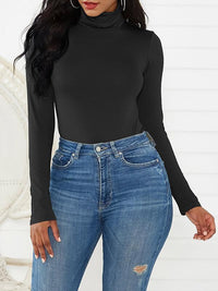 Solid Turtleneck Bodysuit--Clearance