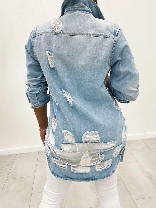 Distressed Denim Jacket