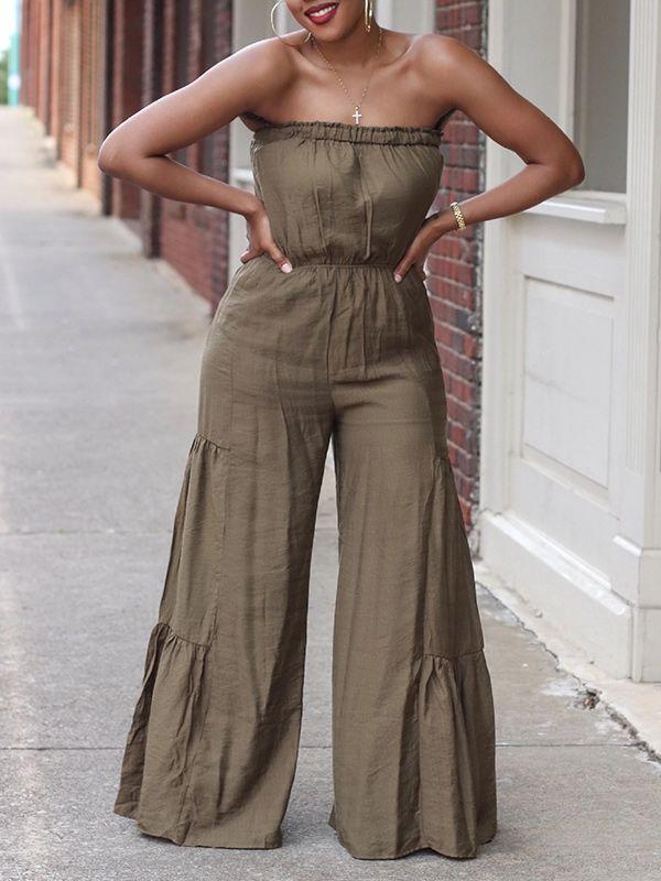 Bandeau Wide-Leg Jumpsuit