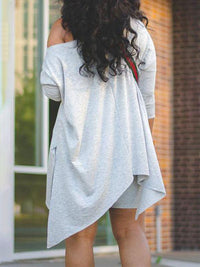 Asymmetric Top & Biker Shorts Set--Clearance