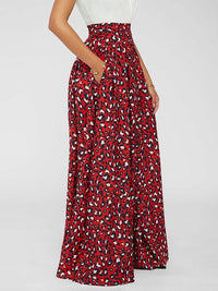 mangocouture High-Waist Leopard Skirt